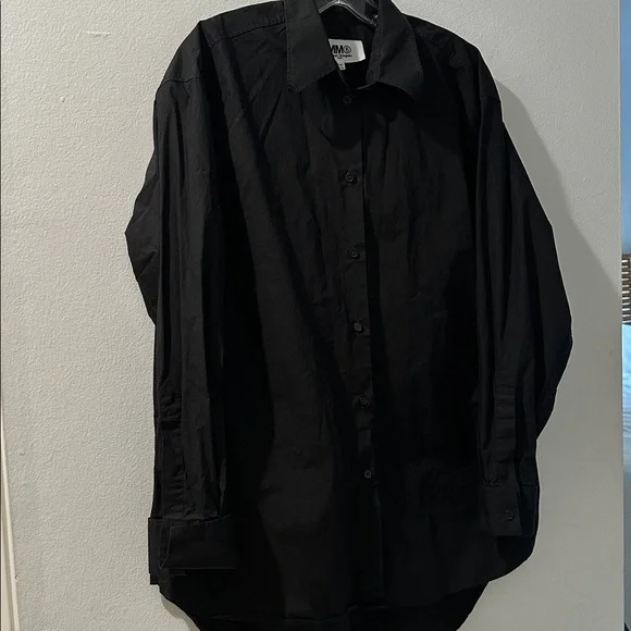 Maison Margiela organic cotton shirt black